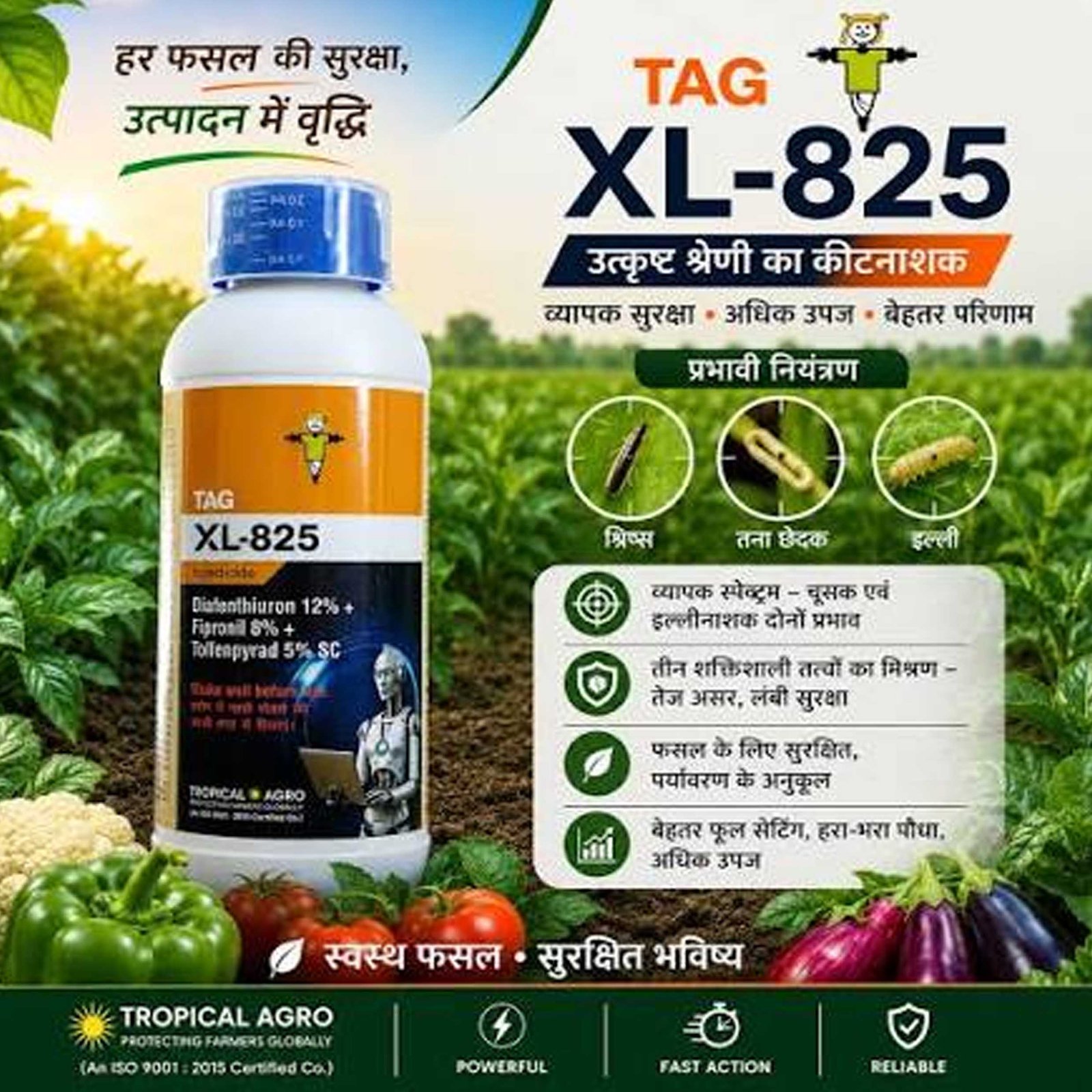 TAG XL-825 TROPICAL (Diafenthiuron 12% + Fipronil 8% + Tolfenpyrad 5% SC ) - Image 2