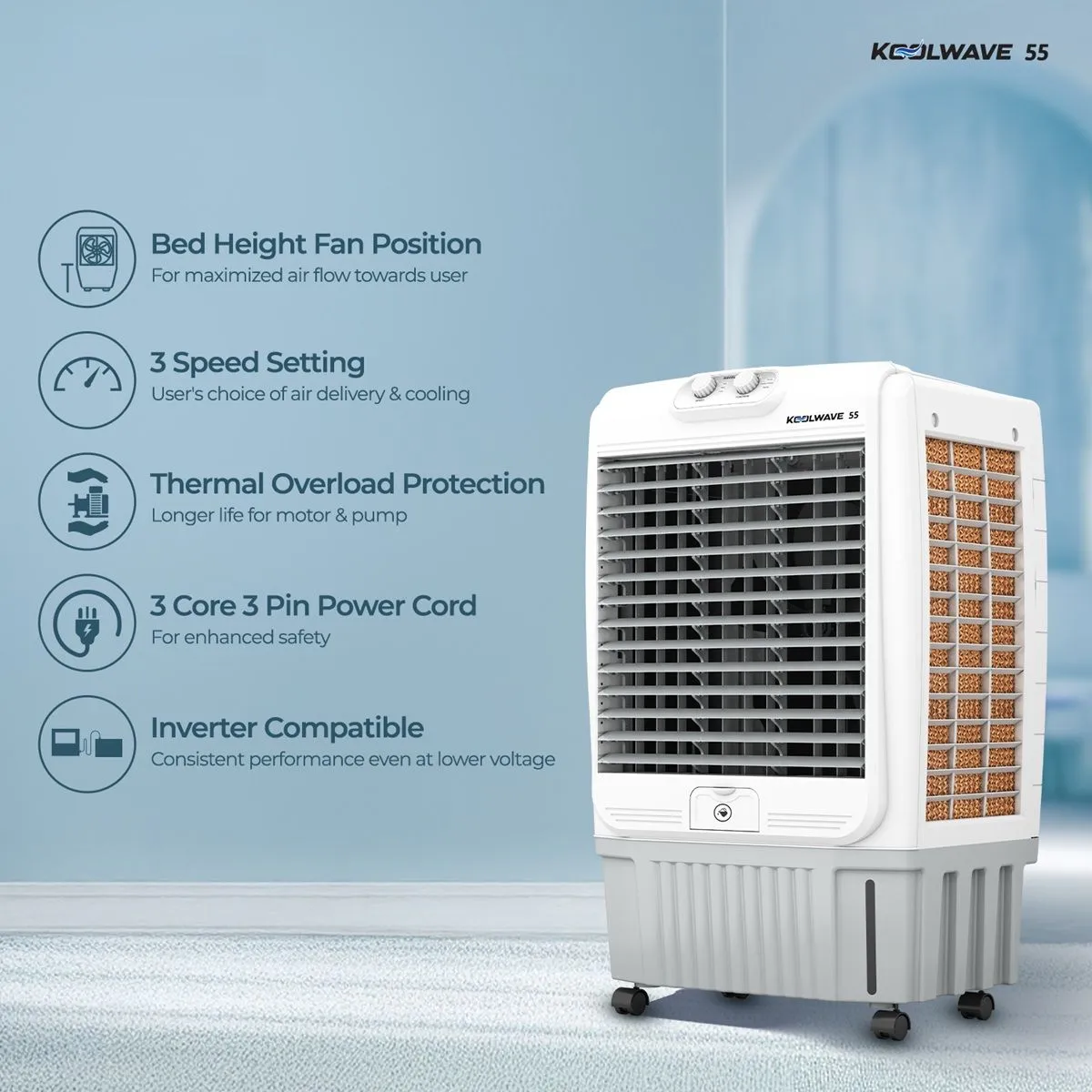 KoolWave 55 L Desert Air Cooler - Image 3